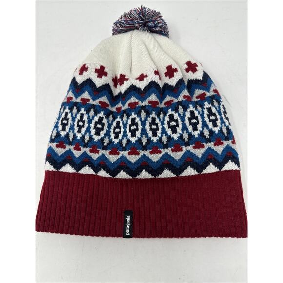 Patagonia Beanie Pom Unisex Winter Hat Outdoor Nature Gorpcore - Picture 6 of 10